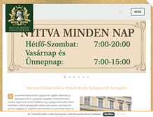 Tablet Screenshot of matyaspatika.hu